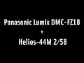 Panasonic Lumix DMC-FZ18 + Helios-44M 2/58