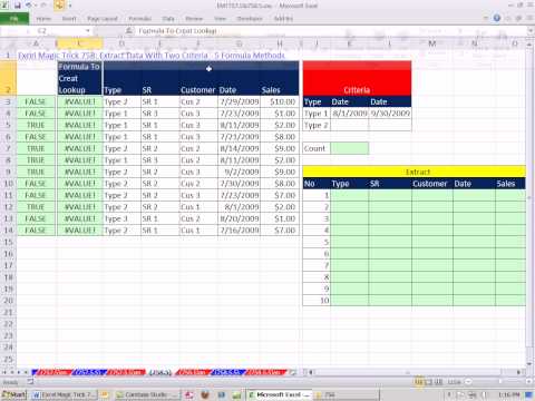 how to isolate specific data in excel
