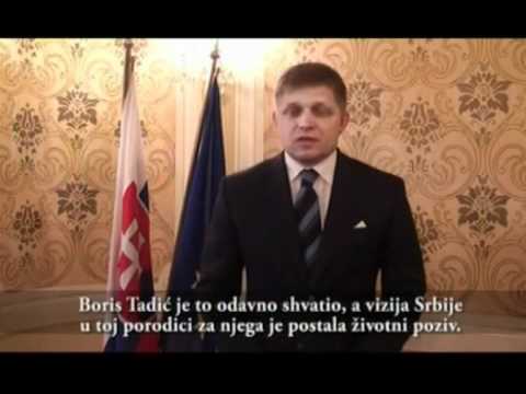 Роберт Фицо, премијер Словачке, подржао Бориса Тадића