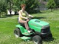 SanDiego surfer girl mowing the Chapmans\