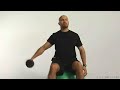 Stability Ball Single Arm Lat Raises Stability Ball Single Arm Lat Raises