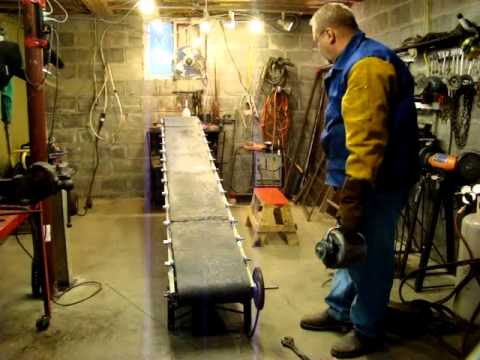 how to cut conveyor belt