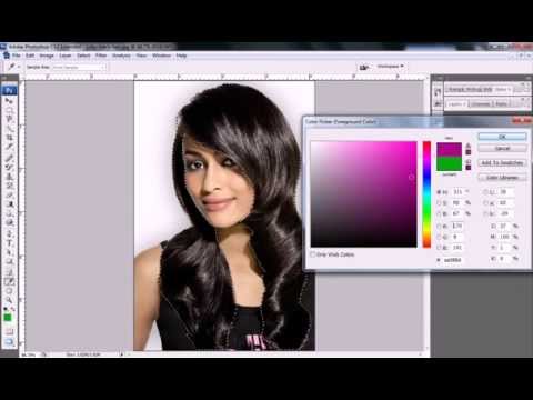 how to dye hair in photoshop cs5