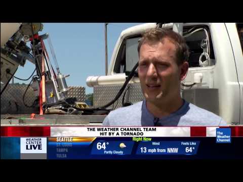 Weather Channel's Mike Bettes and the Tornado Team Crew Hit in Oklahoma.