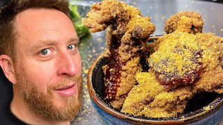 Jerk Buttermilk Fried Chicken fr TV chef Great British Menu Winner James Cochran - Food Busker by Food Busker