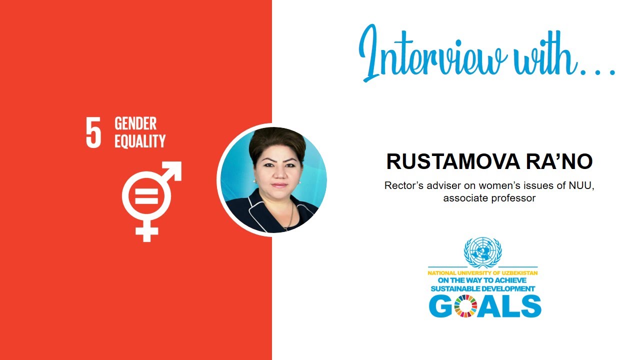 Rustamova Ra'no - Gender Equality | Promoting gender equality in Uzbekistan