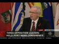 Opposition leaders discuss coalition government