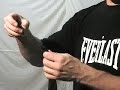 muay thai kickboxing   hand wrapping