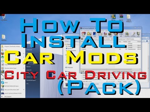 City Car Driving 1.2.5 – how to install CAR MODS PACK (2013) tutorial, guide & download.