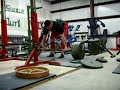 2 inch Axle Deadlift 655 lb for 3 reps