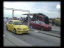 Honda Civic Red Rocket Turbo Vs. Honda Civic VTI Turbo Drag Race [1/4 Mile]