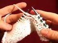 Knitting - Basic Purl Stitch (Continental Method)