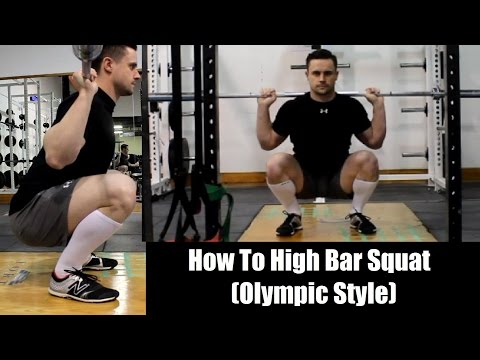 how to perform olympic squat