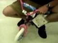 dumb kids on tricycles at store
