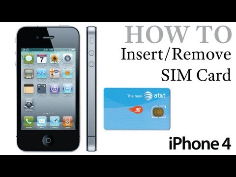 how to remove a sim card from a iphone 4