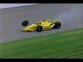 start of the indy 500 with stan fox's bad crash on the opening lap