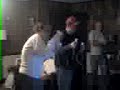 my brother & sister-in-law boxing on the wii for the first time. she gets a little excited when she knocks him down for the 10 count.