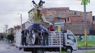 Quema del Diablo 2014  Barrio El Tejar