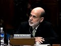 Sen. Bernie Sanders questions Federal Reserve Chairman Ben Bernanke during a Senate Budget Committee hearing. Sanders asks to know who received almost $2.3 trillion in taxpayer loans from the Fed. Bernanke flatly refuses to answer.