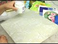 How To Decoupage : How to Decoupage A Platter: Gluing the Paper How To Decoupage : How to Decoupage A Platter: Gluing the Paper