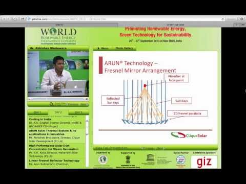 Presentation at World Renewable Energy Technology Conference