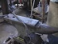Blacksmithing Forge-welding a branch Blacksmithing Forge-welding a branch
