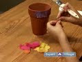How To Make Tissue Paper Crafts : How To Decorate A Flower Pot With Tissue Paper