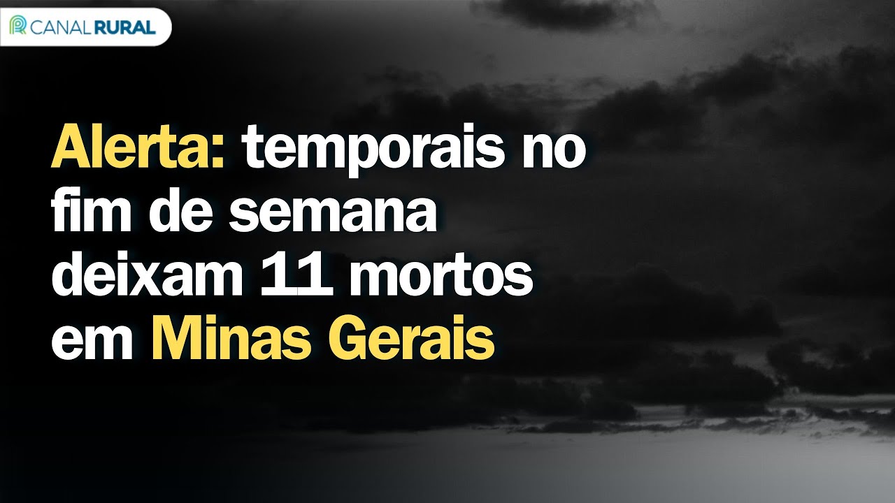 Alerta | Temporais no fim de semana deixam 11 mortos em Minas Gerais