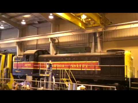 ALCO - A 57 year old diesel locomotive comes to life after a multi-head change-out and liner/head re-lap. The unit originally was Delaware &Hudson (USA) 4099. The F...