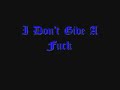 Don't give a fuck