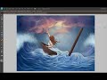 Lost at Sea - Drawing Process You can view the full picture here! ravensetfree.deviantart.com This painting is inspired by the song Lost at Sea by Never Shout Never! I want to apologize for a lot of parts being cut out. The software I used to record kept glitching and wouldn't save a lot of the recordings! And there was no way to recover them :( So unfortunately, a few parts of the process are left out. The video is obviously sped up- in reality the picture took days to complete!