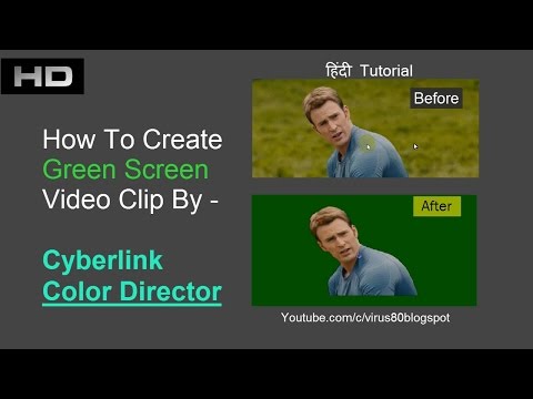 How to Convert Normal Video to Green Screen video in color director | हिंदी