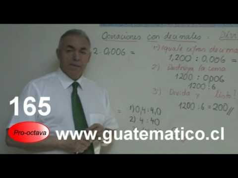 Divisi�n con n�meros decimales