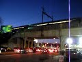 Amtrak Train 194 Passes by on Northeast Corridor Overpass at Woodside, NY