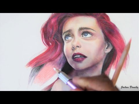 video-linktoworks-Drawing Realistic Ariel - The Little Mermaid - YouTube
