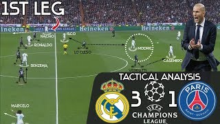 How Zidane 's Genius Substitutions Earned Real Madrid A Comeback Win vs PSG: Tactic Analysis| 1st LEG