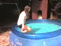 Tabbi in the paddlinng pool : )