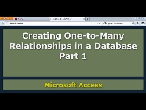 how to define relationships in access