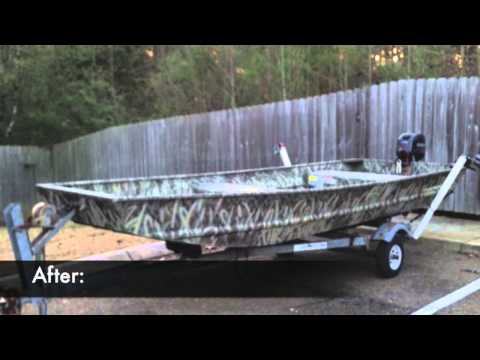 how to paint a jon boat