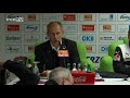 Pressekonferenz nach dem Spiel FC Erzgebirge Aue - TSV 1860 München