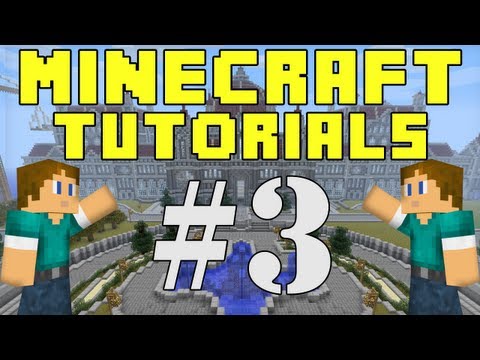 Minecraft Tutorials E03: First House, Bed, Sheers