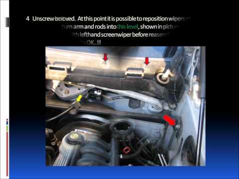 How to replace BMW wiper motor