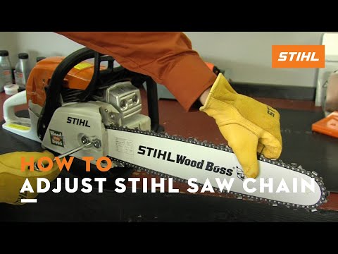 how to fit chainsaw chain