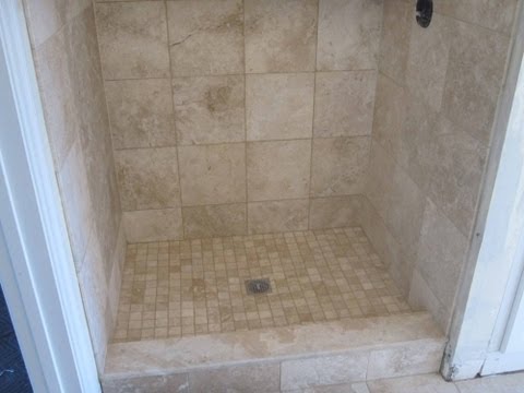 how to fit travertine wall tiles