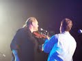 dirk powell and kevin wimmer playing fiddle sticks in santanda spain