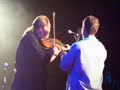 dirk powell and kevin wimmer playing fiddle sticks in santanda spain