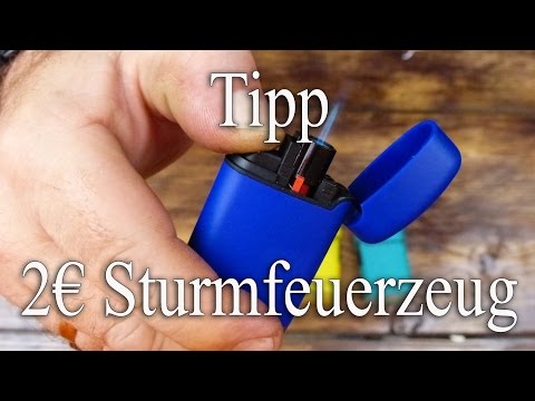 Tipp:  2€ Sturmfeuerzeug