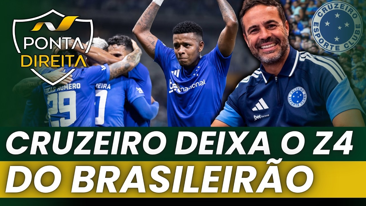 Cruzeiro vence o Grêmio e sai da zona de rebaixamento