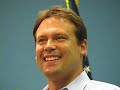 Heath Shuler, democratic candidate for North Carolina's 11th district, makes opening remarks where he's heartily endorsed by Senator Edwards.