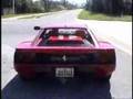 Ferrari Testarossa with upgraded exhaust